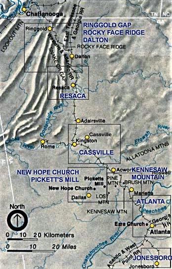 The Atlanta Campaign Image Map