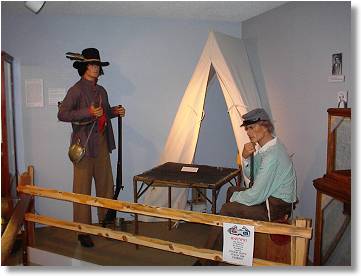 Original officer's campaign table and other misc. displays